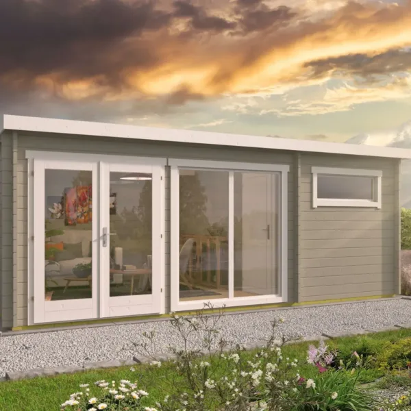 Blokhut - Tuinhuis Flow 2.0 | 40 mm | vuren onbehandeld 2