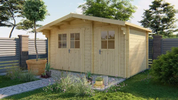 Blokhut - Tuinhuis Fraga | 34 mm | vuren onbehandeld 1