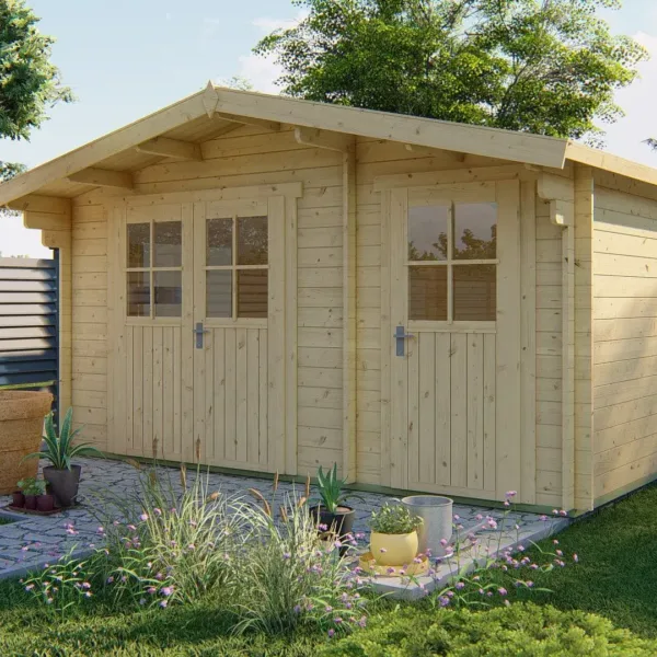 Blokhut - Tuinhuis Fraga | 34 mm | vuren onbehandeld 1
