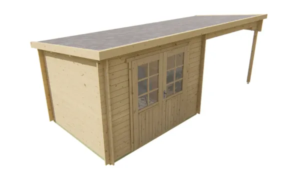 Blokhut - Tuinhuis Freddy | 28 mm | vuren onbehandeld 4