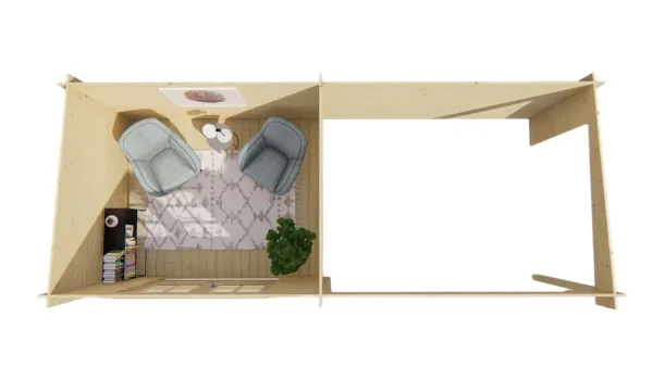 Blokhut - Tuinhuis Freddy | 28 mm | vuren onbehandeld 6
