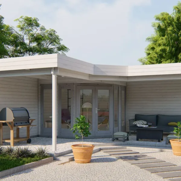 Blokhut - Tuinhuis Funen | 44 mm | vuren onbehandeld 2