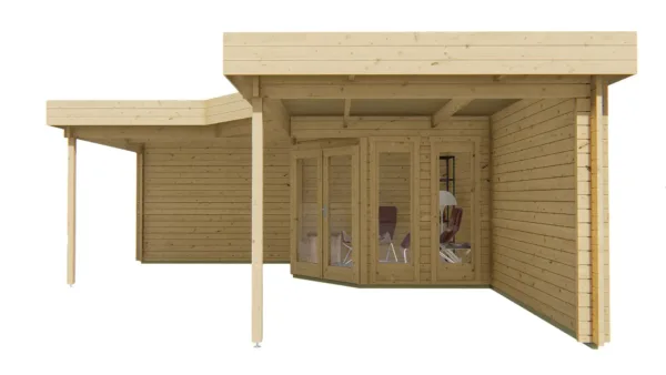 Blokhut - Tuinhuis Funen | 44 mm | vuren onbehandeld 4