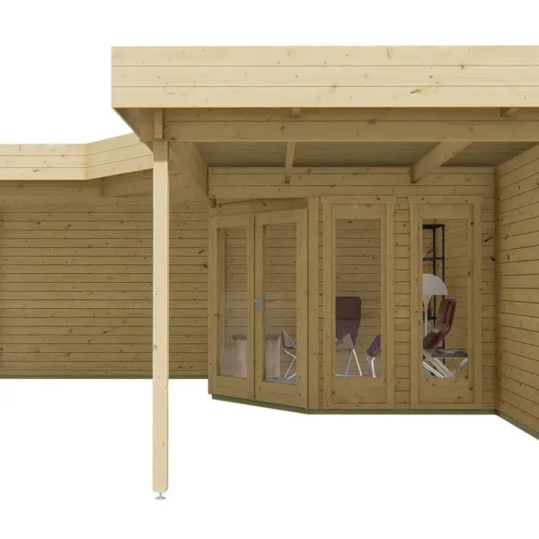 Blokhut - Tuinhuis Funen | 44 mm | vuren onbehandeld 4
