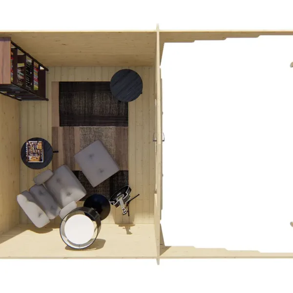 Blokhut - Tuinhuis Georg | 28 mm | vuren onbehandeld 6