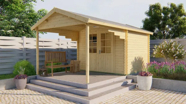 Blokhut - Tuinhuis Georg | 28 mm | vuren onbehandeld 1