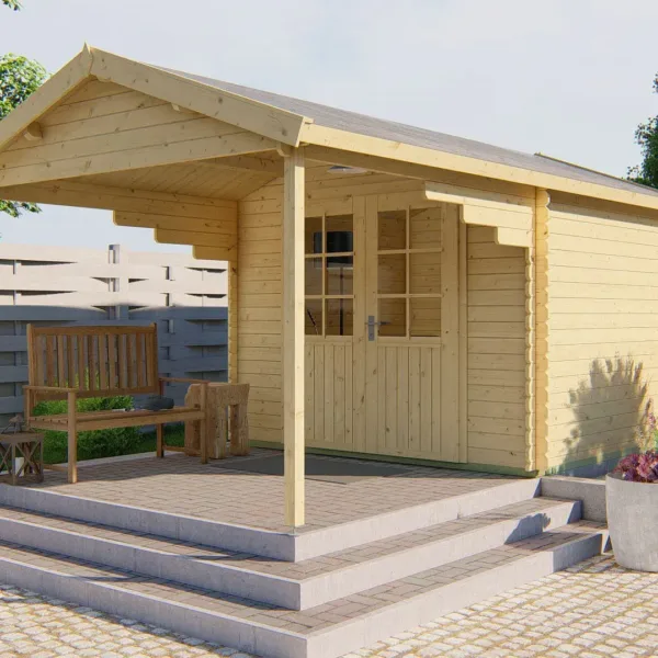 Blokhut - Tuinhuis Georg | 28 mm | vuren onbehandeld 1