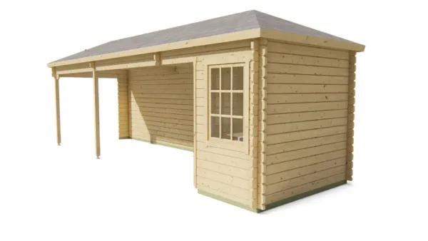 Blokhut - Tuinhuis Gretel | 44 mm | vuren onbehandeld 4