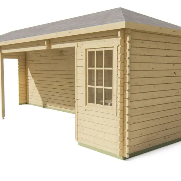 Blokhut - Tuinhuis Gretel | 44 mm | vuren onbehandeld 4