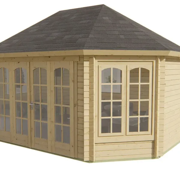 Blokhut - Tuinhuis Gudrun | 44 mm | vuren onbehandeld 6