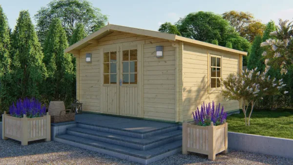 Blokhut - Tuinhuis Gunda | 40 mm | vuren onbehandeld 1