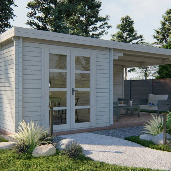 Blokhut - Tuinhuis Gunnar | 44 mm | vuren onbehandeld 2