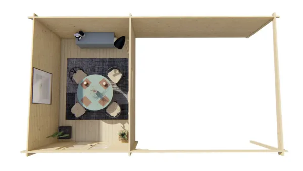 Blokhut - Tuinhuis Gunnar | 44 mm | vuren onbehandeld 6