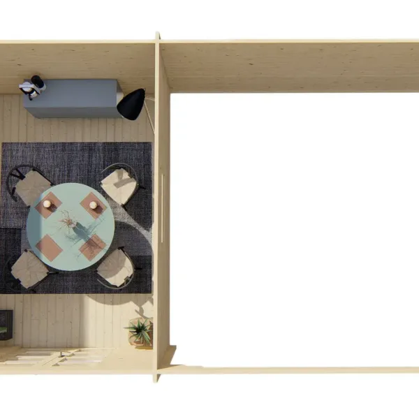 Blokhut - Tuinhuis Gunnar | 44 mm | vuren onbehandeld 6