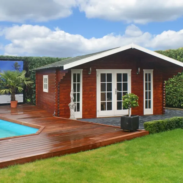 Blokhut - Tuinhuis Gustav | 44 mm | vuren onbehandeld 3