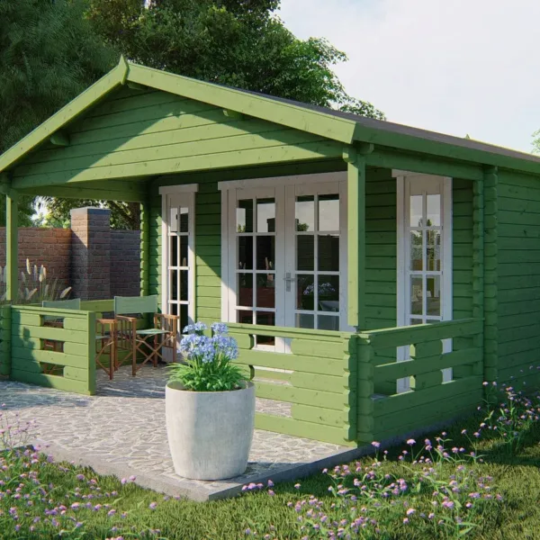 Blokhut - Tuinhuis Heino | 44 mm | vuren onbehandeld 2