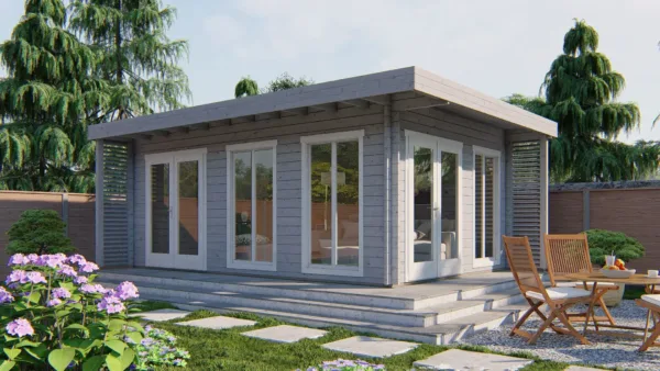 Blokhut - Tuinhuis Hildegard | 44 mm | vuren onbehandeld 2