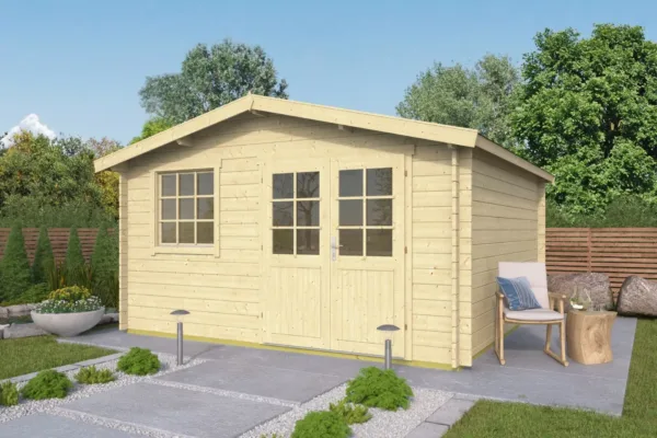 Blokhut - Tuinhuis Hugin | 34 mm | onbehandeld 1
