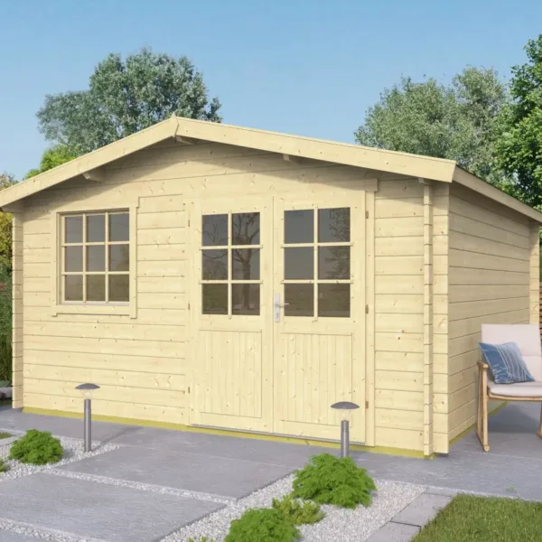 Blokhut - Tuinhuis Hugin | 34 mm | onbehandeld 1