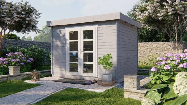 Blokhut - Tuinhuis Hypermodern | 28 mm | vuren onbehandeld 2