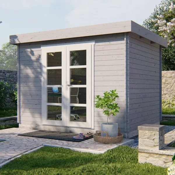 Blokhut - Tuinhuis Hypermodern | 28 mm | vuren onbehandeld 2