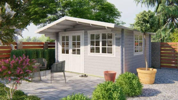 Blokhut - Tuinhuis Inge | 44 mm | vuren onbehandeld 2