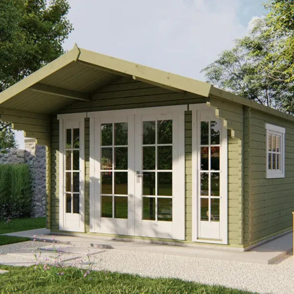 Blokhut - Tuinhuis Inglund | 44 mm | vuren onbehandeld 2