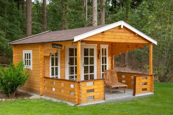 Blokhut - Tuinhuis Inglund | 44 mm | vuren onbehandeld 3