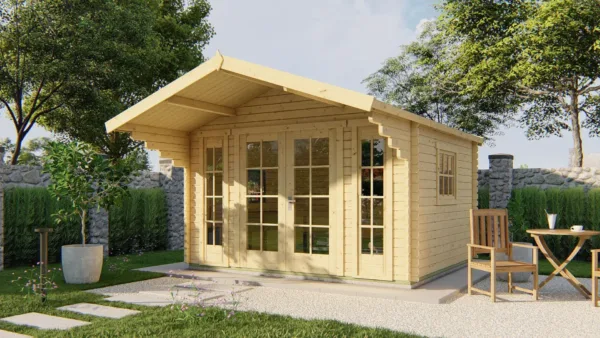 Blokhut - Tuinhuis Inglund | 44 mm | vuren onbehandeld 1