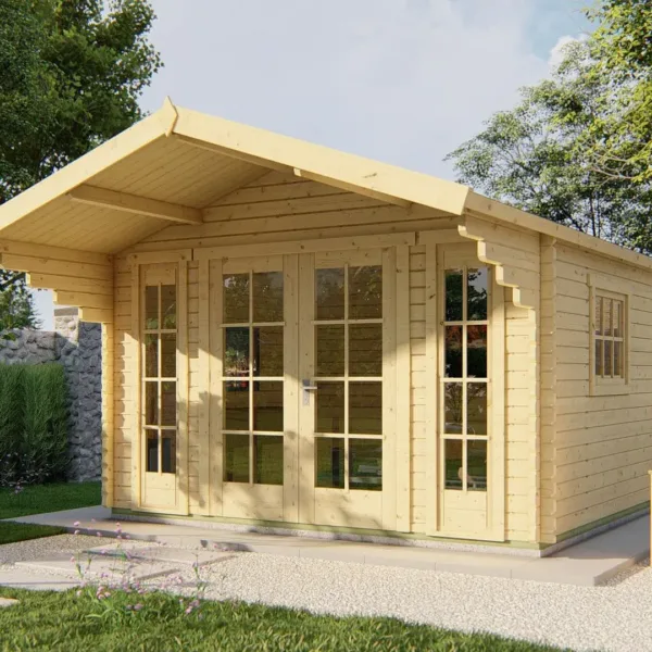 Blokhut - Tuinhuis Inglund | 44 mm | vuren onbehandeld 1