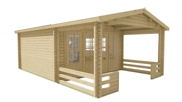 Blokhut - Tuinhuis Ipswich | 58 mm | vuren onbehandeld 4