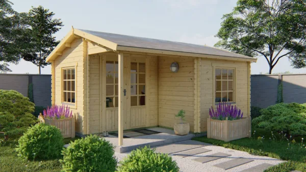 Blokhut - Tuinhuis Johan | 34 mm | vuren onbehandeld 1