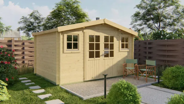 Blokhut - Tuinhuis Juha | 28 mm | vuren onbehandeld 1