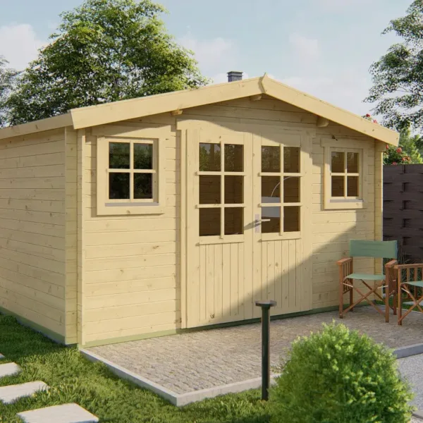 Blokhut - Tuinhuis Juha | 28 mm | vuren onbehandeld 1