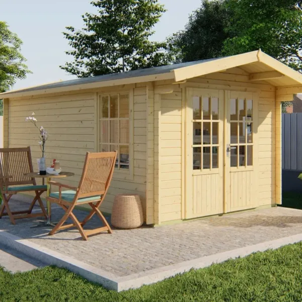Blokhut - Tuinhuis Julia | 40 mm | vuren onbehandeld 2