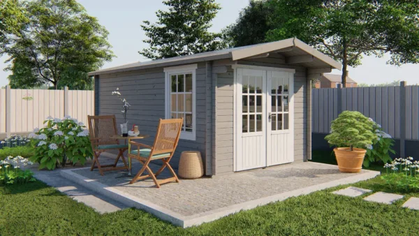 Blokhut - Tuinhuis Julia | 40 mm | vuren onbehandeld 3