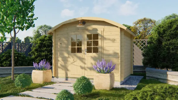 Blokhut - Tuinhuis Klair | 28 mm | vuren onbehandeld 1
