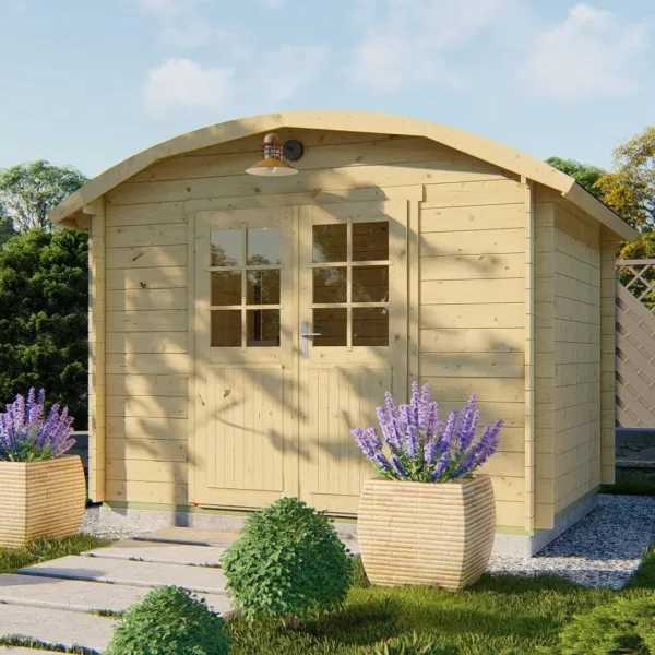 Blokhut - Tuinhuis Klair | 28 mm | vuren onbehandeld 1