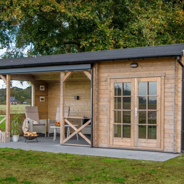 Blokhut - Tuinhuis Kukka | 40 mm | vuren onbehandeld 3
