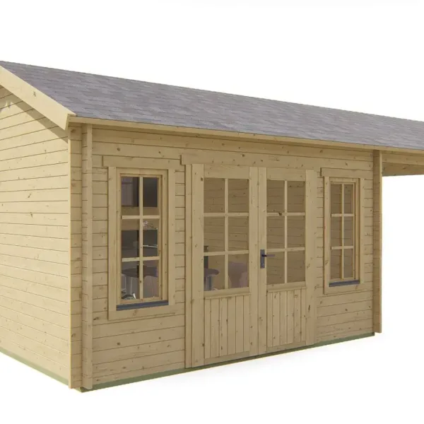 Blokhut - Tuinhuis Kwaspa | 44 mm | vuren onbehandeld 6