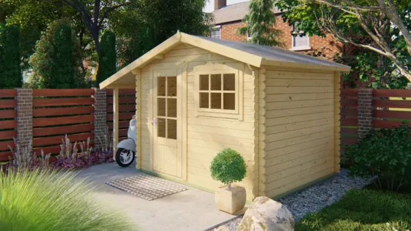 Blokhut - Tuinhuis Lars | 28 mm | vuren onbehandeld 1