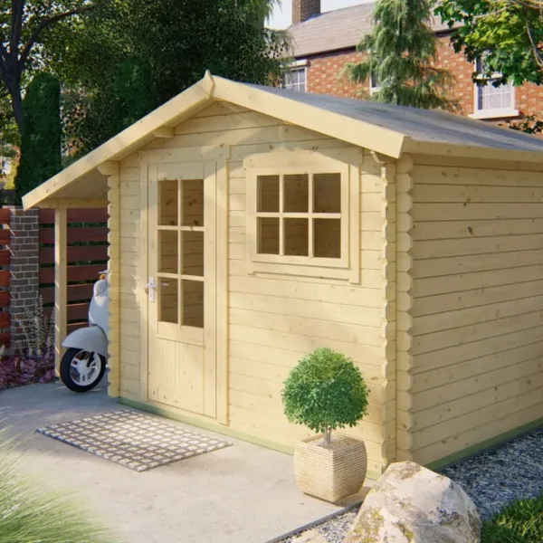 Blokhut - Tuinhuis Lars | 28 mm | vuren onbehandeld 1