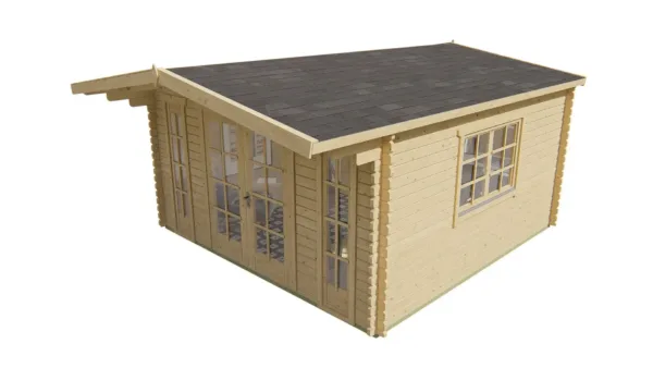 Blokhut - Tuinhuis Laula | 44 mm | vuren onbehandeld 4