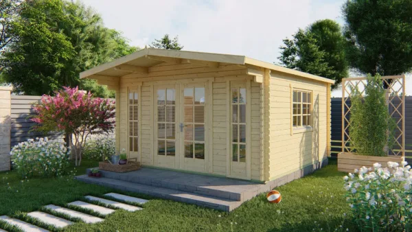 Blokhut - Tuinhuis Laula | 44 mm | vuren onbehandeld 1