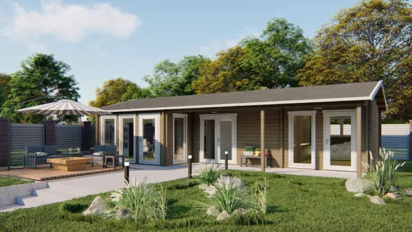 Blokhut - Tuinhuis Letterkenny | 70 mm | vuren onbehandeld 2