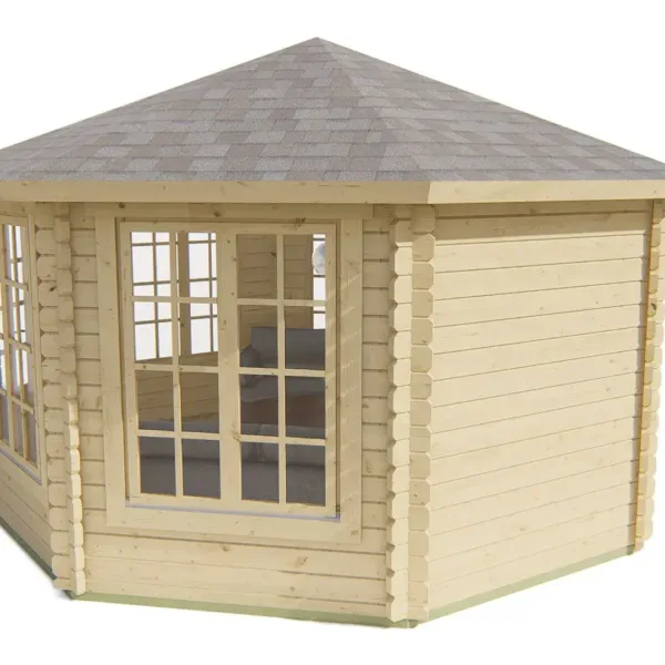 Blokhut - Tuinhuis Lynn | 44 mm | vuren onbehandeld 4