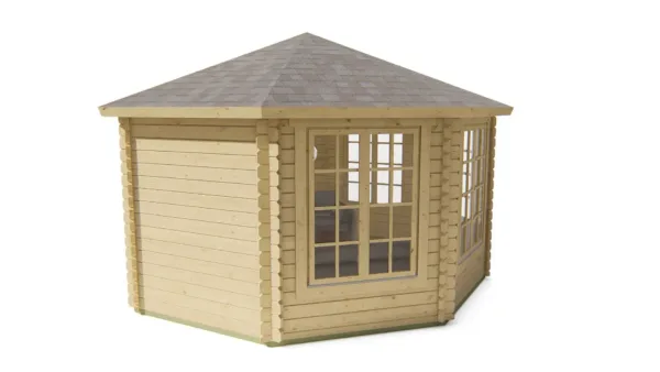 Blokhut - Tuinhuis Lynn | 44 mm | vuren onbehandeld 5