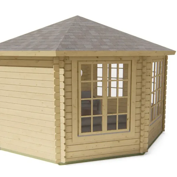 Blokhut - Tuinhuis Lynn | 44 mm | vuren onbehandeld 5