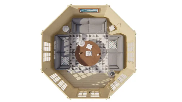 Blokhut - Tuinhuis Lynn | 44 mm | vuren onbehandeld 6