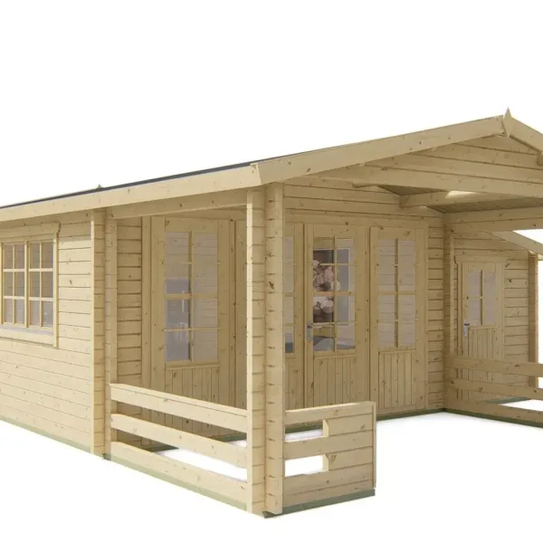 Blokhut - Tuinhuis Manchester | 58 mm | vuren onbehandeld 4